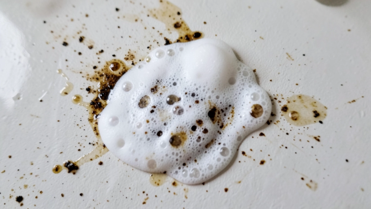 Pianka do golenia na tłuste plamy na ścianie