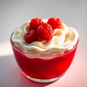 galaretką z bita śmietana pianka