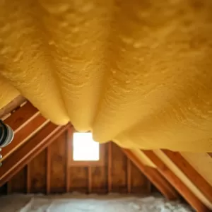 Pianką do izolacji poddasza